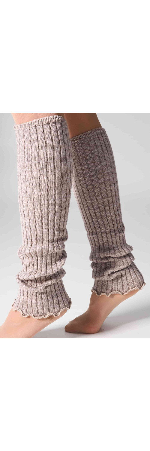 Legwarmers for women Legs GT25 Gaiters rib beige  ONESIZE-1
