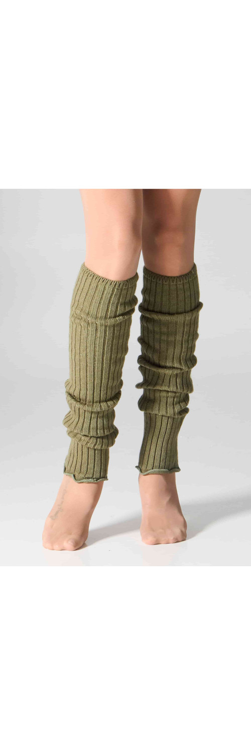 Legwarmers for women Legs GT25 Gaiters rib olive  ONESIZE-0