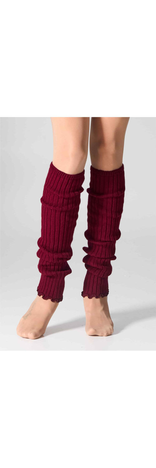 Legwarmers for women Legs GT25 Gaiters rib burgund  ONESIZE-0