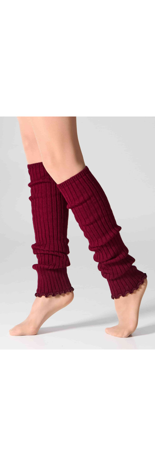 Legwarmers for women Legs GT25 Gaiters rib burgund  ONESIZE-1