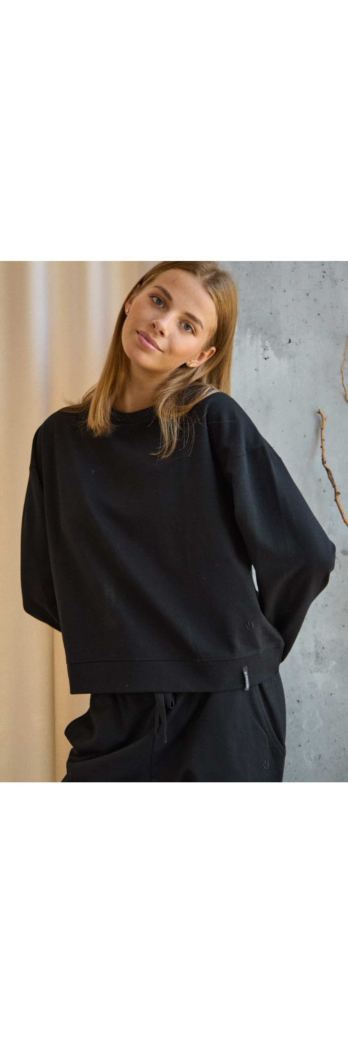 Sweatshirt for women Naviale LH500-05-01 Chamberi black  L-0