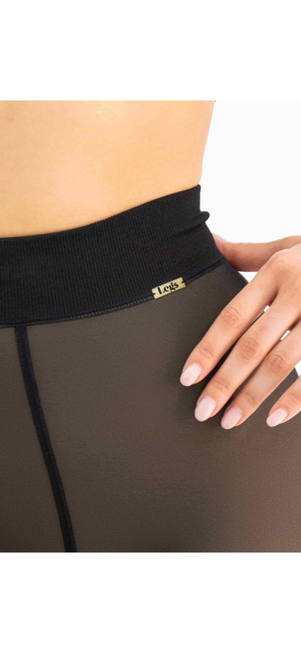 Warm tights for women Legs 670 Skin thermo nero-image
