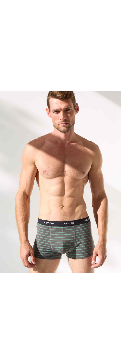 Underpants for men Naviale MU212-02 Aston graph with turquoise shades  L-0