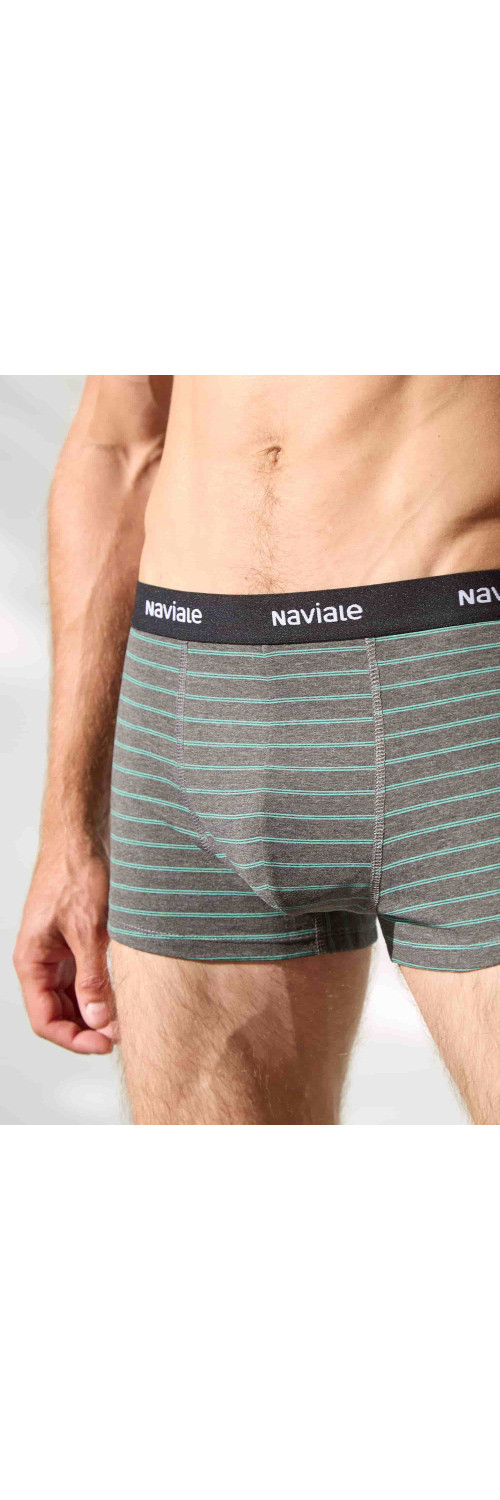 Underpants for men Naviale MU212-02 Aston graph with turquoise shades  L-2