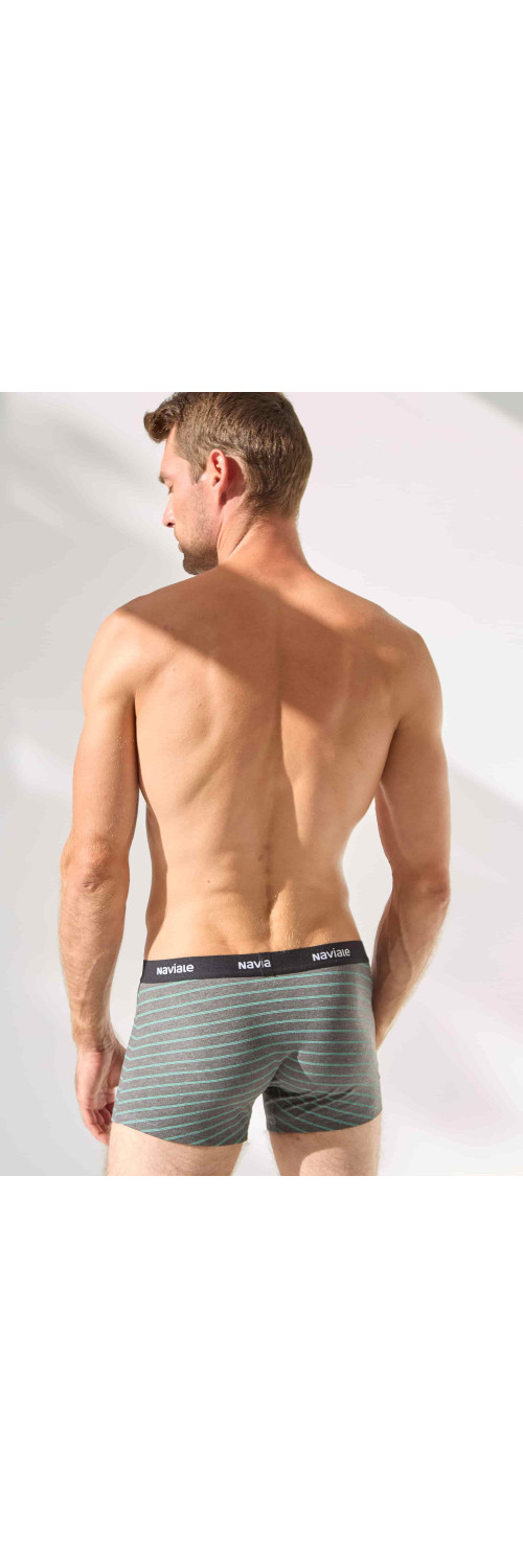 Underpants for men Naviale MU212-02 Aston graph with turquoise shades  L-1
