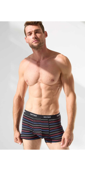 Underpants for men Naviale MU212-02 Aston black with colored tan-image