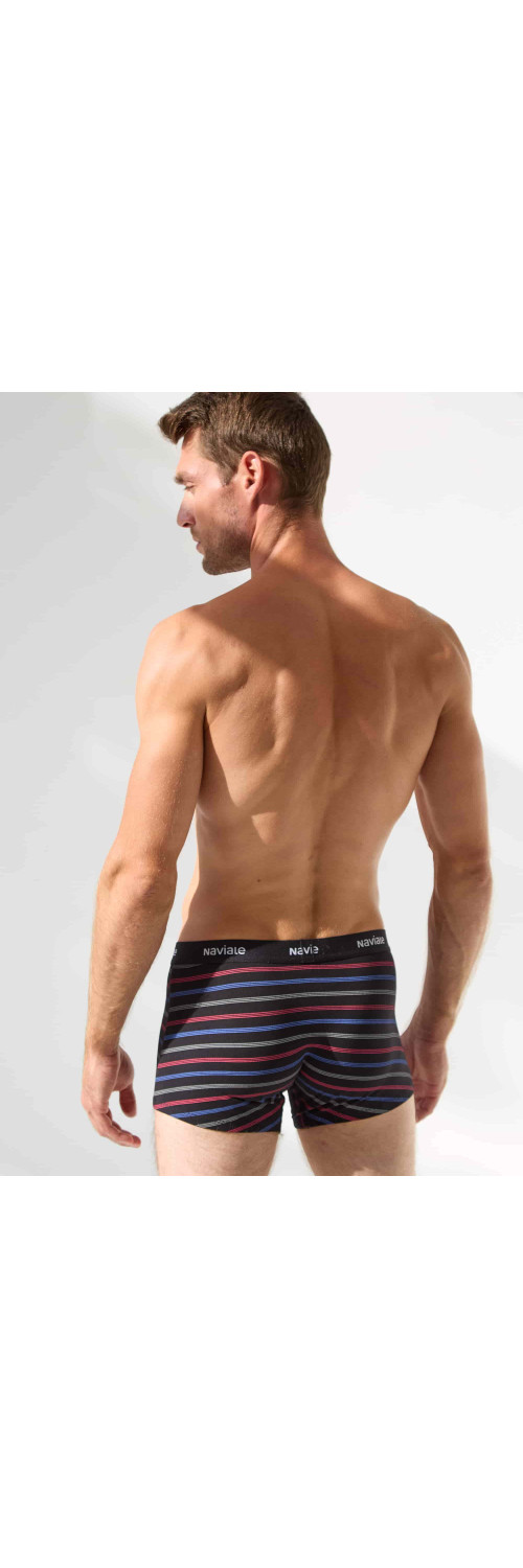 Underpants for men Naviale MU212-02 Aston black with colored tan  L-1