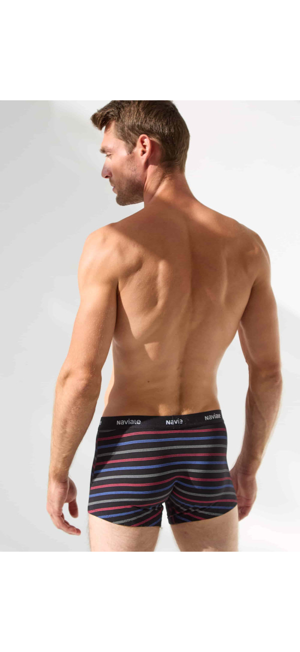Underpants for men Naviale MU212-02 Aston black with colored tan-image