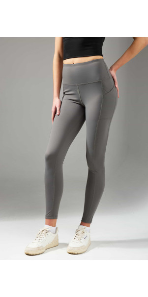 Легінси спортивний для жінок Legs L2004 Leggings active pockets сірий-image