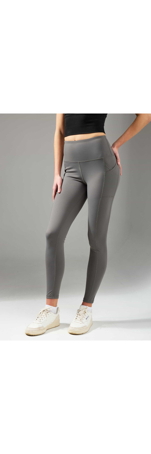 Leggings sporty for women Legs L2004 Leggings active pockets grey  L-0