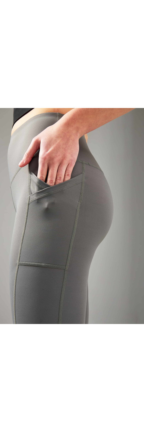 Leggings sporty for women Legs L2004 Leggings active pockets grey  L-2