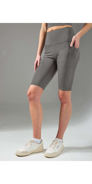 Велосипедки спортивний для жінок Legs L2005 Bicycles shorts active pockets сірий-image