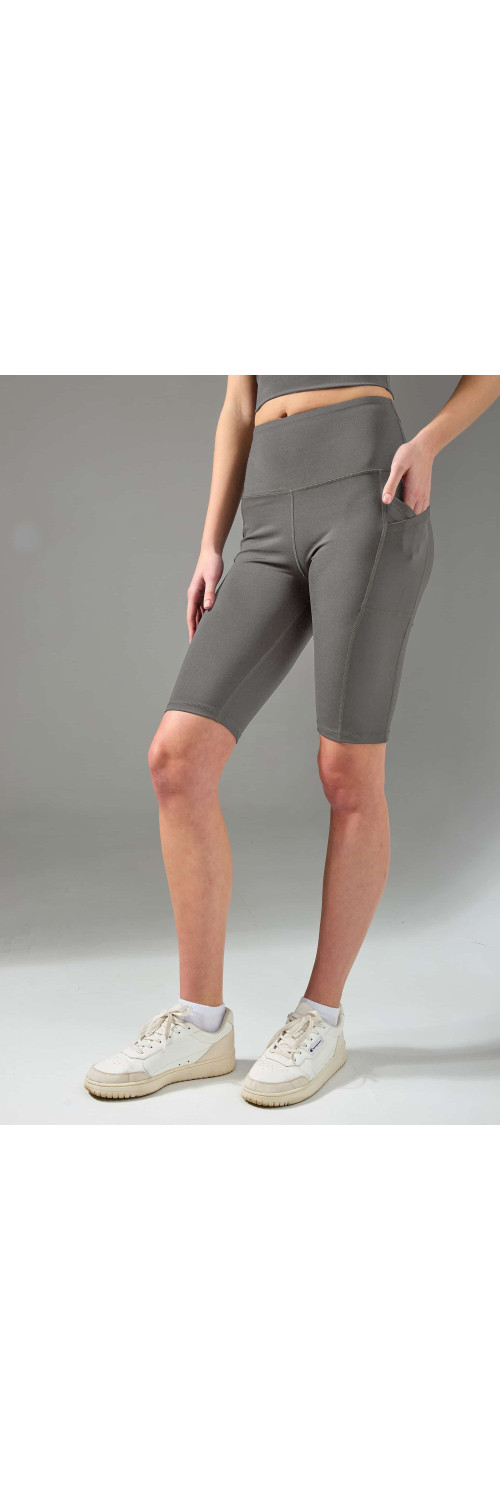 Cycling shorts sporty for women Legs L2005 Bicycles shorts active pockets grey  L-0