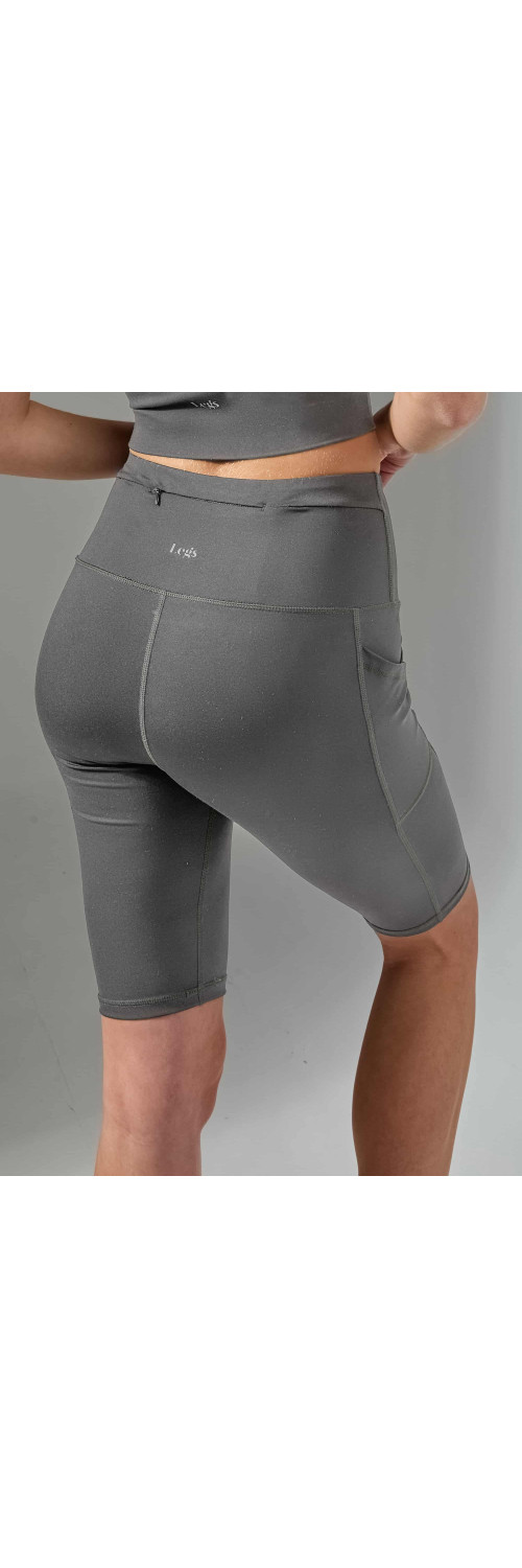 Cycling shorts sporty for women Legs L2005 Bicycles shorts active pockets grey  L-1