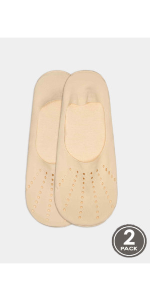 Сліди для жінок Legs 733 Classic perfo silicone band (2пари) натуральний-image