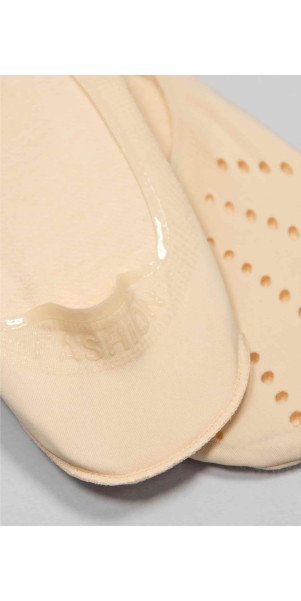 Сліди для жінок Legs 733 Classic perfo silicone band (2пари) натуральний-image
