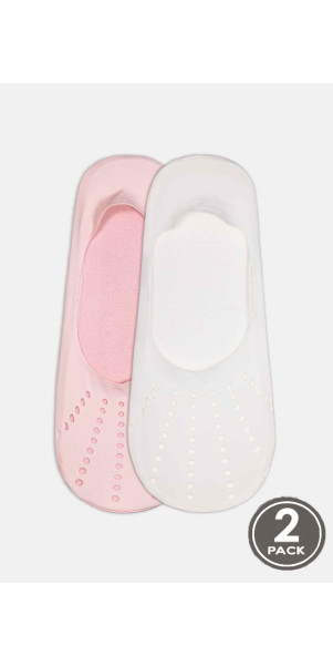 Сліди для жінок Legs 733 Classic perfo silicone band (2пари) мілк/роза-image