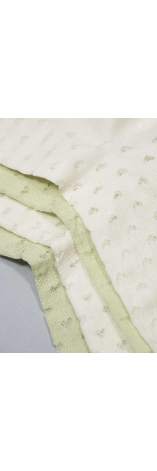Cotton socks long for women Legs G17 Socks cotton heart (2 пари) (2 pack) cream/green tea  36-40-1