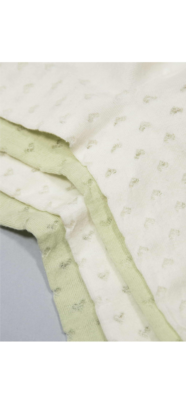 Cotton socks long for women Legs G17 Socks cotton heart (2 пари) (2 pack) cream/green tea-image