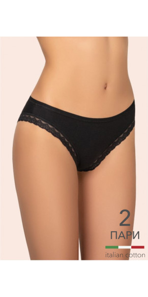 Труси бріфи для жінок Kleo 147 C Cotton 2 од. чорний/чорний-image