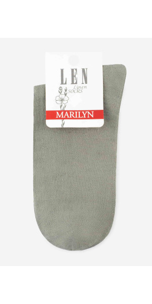 Шкарпетки довгі для жінок Marilyn Socks damskie len олів-image