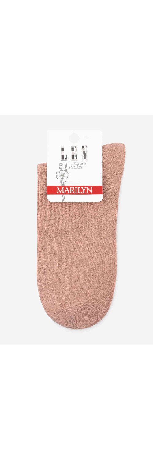 Шкарпетки довгі для жінок Marilyn Socks damskie len цинмон ONESIZE-1