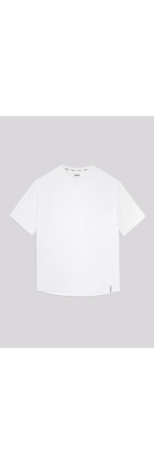 T-shirt oversize unisex Naviale UH320-01 Oversize unisex delta white  S-1