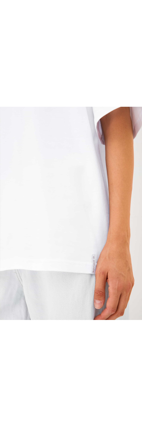 T-shirt oversize unisex Naviale UH320-01 Oversize unisex delta white  S-5