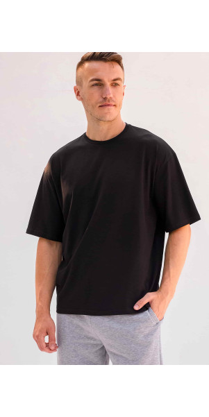 T-shirt oversize unisex Naviale UH320-01 Oversize unisex delta black-image