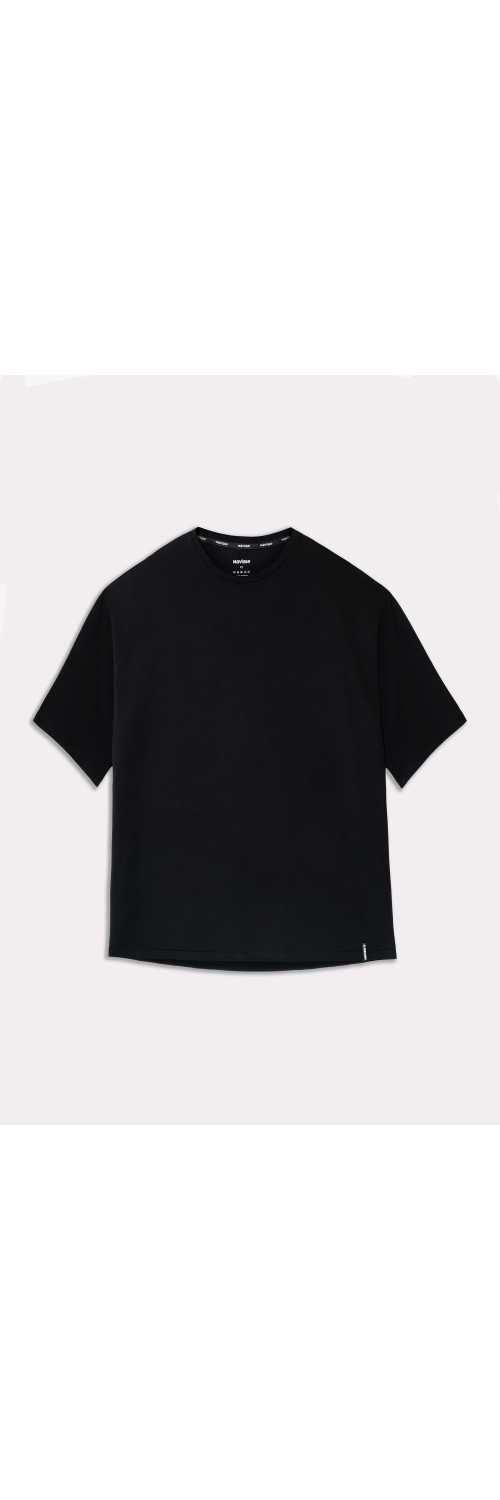 T-shirt oversize unisex Naviale UH320-01 Oversize unisex delta black  S-5
