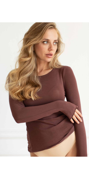 Longsleeve for women Kleo 3688 Sense cacao-image