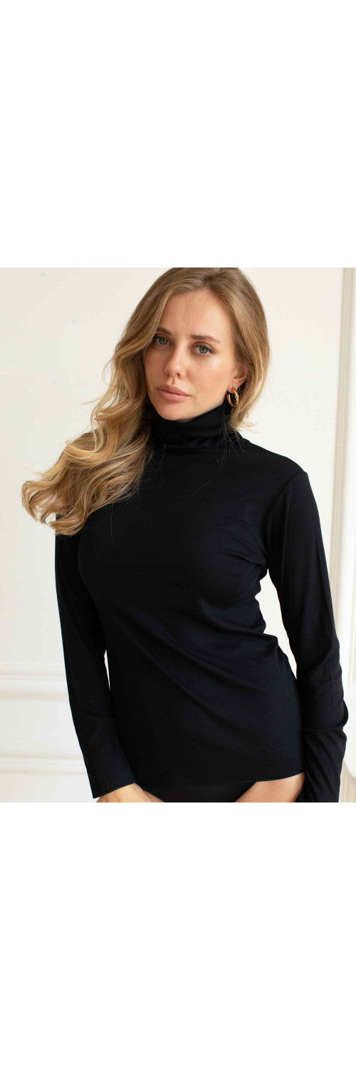 Longsleeve for women Kleo 3689 Barre black  S-2