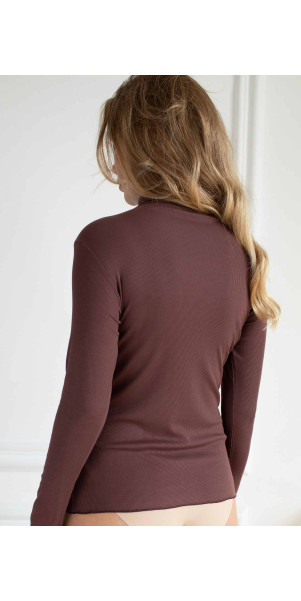 Longsleeve for women Kleo 3689 Barre cacao-image