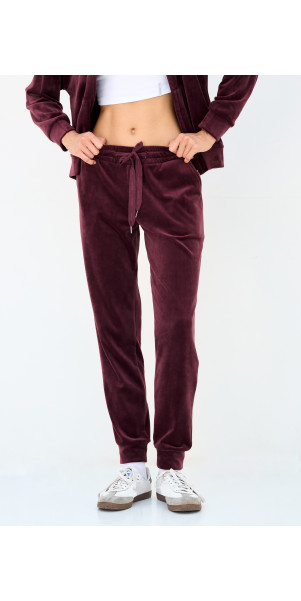 Брюки для жінок Naviale LH421-06 Brugge velour бургундій-image