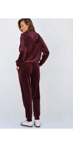 Брюки для жінок Naviale LH421-06 Brugge velour бургундій-image
