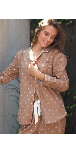Shirt for women Naviale LH340-10 Love point caramel latte-image