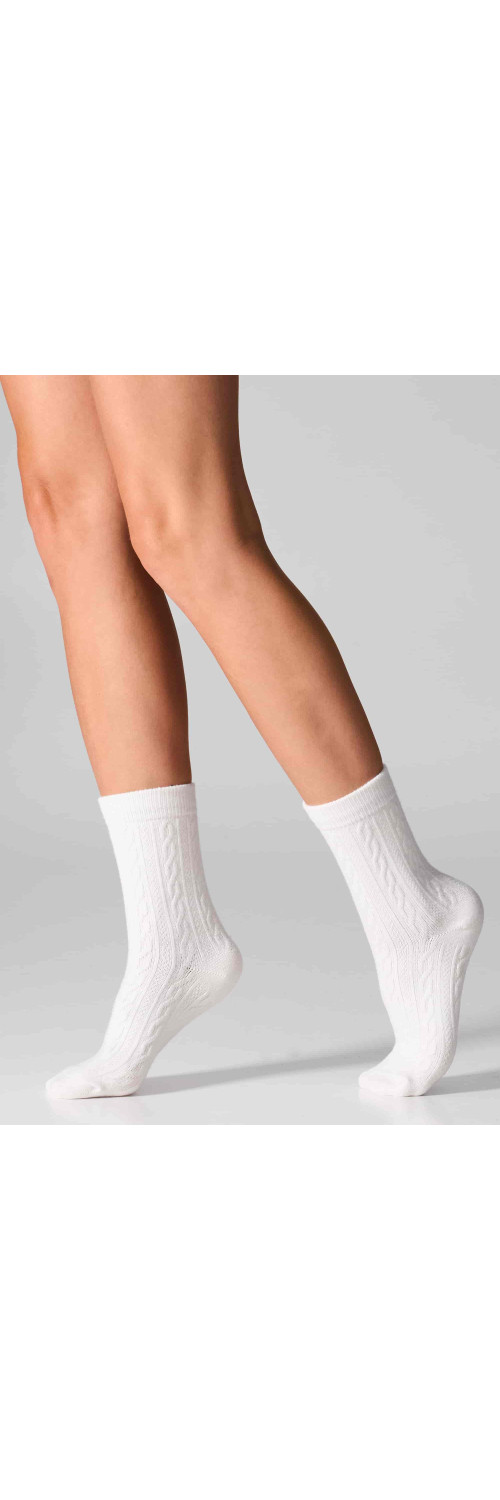 Cotton socks long for women Legs WC28 Velvet touch (2 pack) white  36-40-1