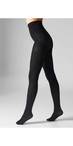 Patterned tights for women Legs L2010 Wool merino nero-image