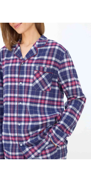 Longsleeve Naviale UH340-07 Scotch burgundy blue-image