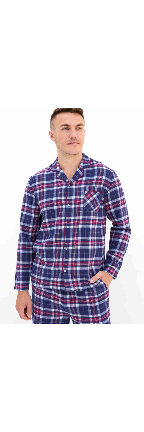 Longsleeve Naviale UH340-07 Scotch burgundy blue  XS-2
