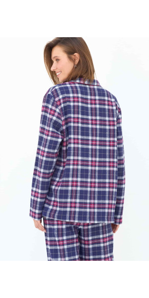 Longsleeve Naviale UH340-07 Scotch burgundy blue-image