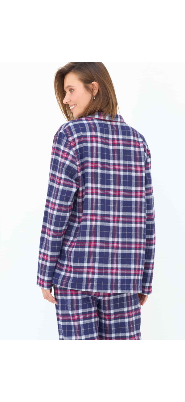 Longsleeve Naviale UH340-07 Scotch burgundy blue-image