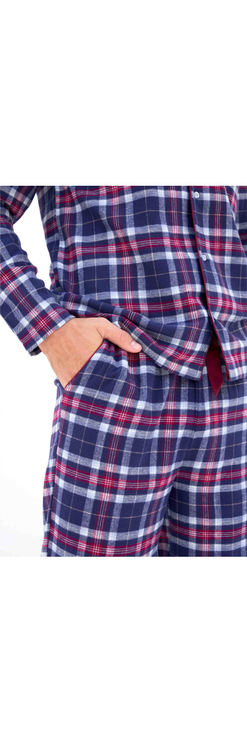Pants Naviale UH420-07 Scotch burgundy blue  M-2