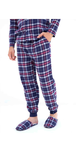Pants Naviale UH421-07 Scotch burgundy blue-image