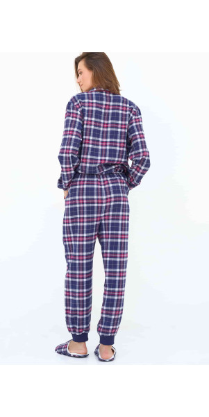 Pants Naviale UH421-07 Scotch burgundy blue-image