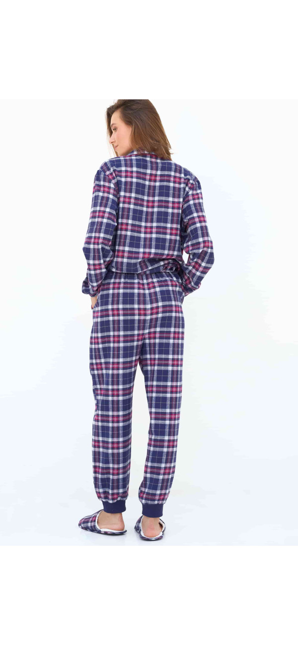 Pants Naviale UH421-07 Scotch burgundy blue-image