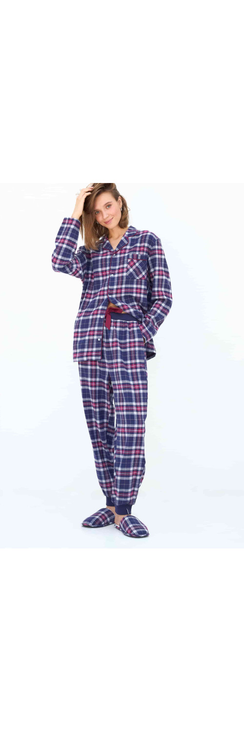 Pants Naviale UH421-07 Scotch burgundy blue  XL-2