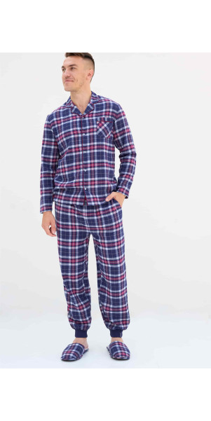 Pants Naviale UH421-07 Scotch burgundy blue-image