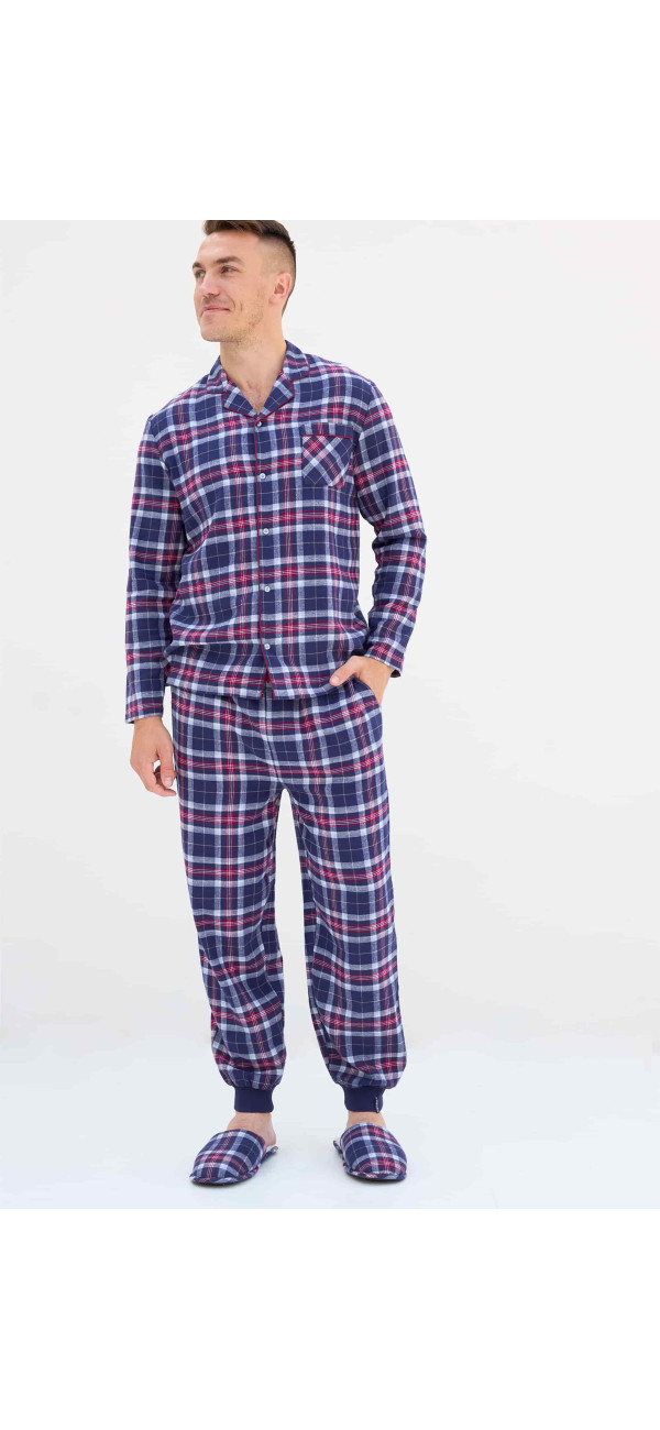 Pants Naviale UH421-07 Scotch burgundy blue-image