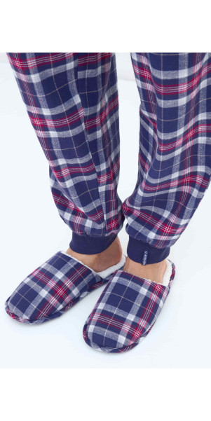 Slippers Naviale UH581-07 Scotch burgundy blue-image